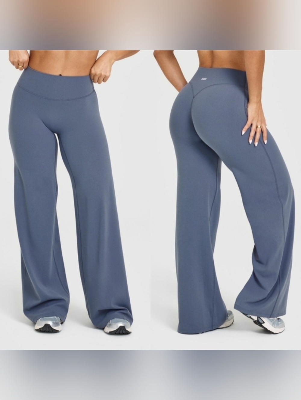 SOLD Oner Women’s Light Blue High Soft Motion Wide Leg Leggings Pants UK Large